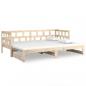 Preview: Tagesbett Ausziehbar Massivholz Kiefer 2x(90x200) cm