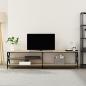 Preview: ARDEBO.de - TV-Schrank Sonoma-Eiche 200x40x50 cm Holzwerkstoff und Metall