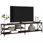 Preview: TV-Schrank Braun Eiche 200x40x50 cm Holzwerkstoff und Metall