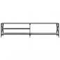 Preview: TV-Schrank Grau Sonoma 200x40x50 cm Holzwerkstoff und Metall