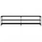 Preview: TV-Schrank Schwarz 200x30x50 cm Holzwerkstoff und Metall