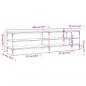 Preview: TV-Schrank Schwarz 200x30x50 cm Holzwerkstoff und Metall