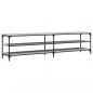 Preview: TV-Schrank Grau Sonoma 200x30x50 cm Holzwerkstoff und Metall