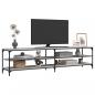 Preview: TV-Schrank Grau Sonoma 200x30x50 cm Holzwerkstoff und Metall