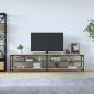 Preview: TV-Schrank Sonoma-Eiche 200x30x50 cm Holzwerkstoff und Metall