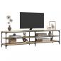 Preview: TV-Schrank Sonoma-Eiche 200x30x50 cm Holzwerkstoff und Metall