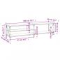 Preview: TV-Schrank Räuchereiche 200x40x50 cm Holzwerkstoff und Metall