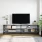 Preview: TV-Schrank Grau Sonoma 180x30x50 cm Holzwerkstoff und Metall