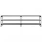 Preview: TV-Schrank Grau Sonoma 180x30x50 cm Holzwerkstoff und Metall