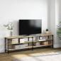 Preview: ARDEBO.de - TV-Schrank Sonoma-Eiche 180x30x50 cm Holzwerkstoff und Metall