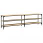 Preview: TV-Schrank Sonoma-Eiche 180x30x50 cm Holzwerkstoff und Metall