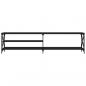 Preview: TV-Schrank Schwarz 200x40x50 cm Holzwerkstoff und Metall