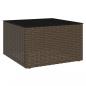 Preview: 2-tlg. Garten-Lounge-Set mit Kissen Braun Poly Rattan