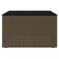 Preview: 2-tlg. Garten-Lounge-Set mit Kissen Braun Poly Rattan