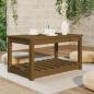 Preview: Gartentisch Honigbraun 82,5x50,5x45 cm Massivholz Kiefer