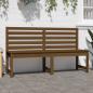 Preview: Gartenbank Honigbraun 157,5 cm Massivholz Kiefer