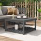 Preview: ARDEBO.de - Gartentisch Grau 82,5x82,5x45 cm Massivholz Kiefer