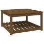 Preview: Gartentisch Honigbraun 82,5x82,5x45 cm Massivholz Kiefer