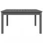 Preview: Gartentisch Grau 82,5x82,5x45 cm Massivholz Kiefer