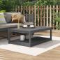 Preview: ARDEBO.de - Gartentisch Grau 121x82,5x45 cm Massivholz Kiefer