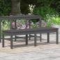 Preview: Gartenbank 2-Sitzer Grau 159,5x44x45 cm Massivholz Kiefer