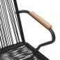 Preview: 3-tlg. Garten-Essgruppe Schwarz PVC Rattan