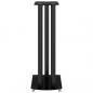 Preview: Lautsprecher-Ständer 2 Stk. Schwarz Hartglas 3 Säulen