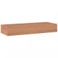 Preview: Wandregale 2 Stk. 40x15x4 cm Massivholz Teak