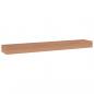 Preview: Wandregale 2 Stk. 90x15x4 cm Massivholz Teak