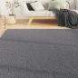 Preview: Teppich Waschbar Flauschig Kurzflor 120x170 Rutschfest Anthrazi