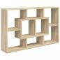 Preview: Wandregal Sonoma-Eiche 85x16x52,5 cm Holzwerkstoff