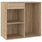 Preview: Kosmetikschrank Sonoma-Eiche 80x40x75 cm Holzwerkstoff