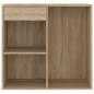 Preview: Kosmetikschrank Sonoma-Eiche 80x40x75 cm Holzwerkstoff