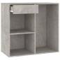 Preview: Kosmetikschrank Betongrau 80x40x75 cm Holzwerkstoff