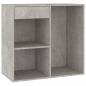 Preview: Kosmetikschrank Betongrau 80x40x75 cm Holzwerkstoff