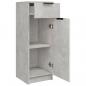 Preview: Badschrank Betongrau 32x34x90 cm Holzwerkstoff