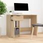 Preview: Schreibtisch Sonoma-Eiche 100x50x75 cm Holzwerkstoff