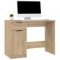 Preview: Schreibtisch Sonoma-Eiche 100x50x75 cm Holzwerkstoff