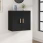 Preview: ARDEBO.de - Wandschrank Schwarz 60x30x60 cm Holzwerkstoff