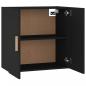 Preview: Wandschrank Schwarz 60x30x60 cm Holzwerkstoff