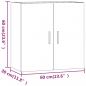 Preview: Wandschrank Sonoma-Eiche 60x30x60 cm Holzwerkstoff