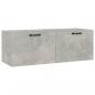 Preview: Wandschrank Betongrau 100x36,5x35 cm Holzwerkstoff