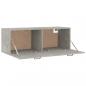 Preview: Wandschrank Betongrau 100x36,5x35 cm Holzwerkstoff