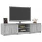 Preview: TV-Schrank Grau Sonoma 140x40x35,5 cm Holzwerkstoff