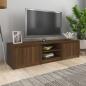 Preview: ARDEBO.de - TV-Schrank Braun Eichen-Optik 140x40x35,5 cm Holzwerkstoff