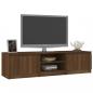 Preview: TV-Schrank Braun Eichen-Optik 140x40x35,5 cm Holzwerkstoff