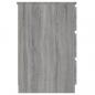 Preview: Schreibtisch Grau Sonoma 140x50x77 cm Holzwerkstoff