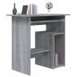 Preview: Schreibtisch Grau Sonoma 80x45x74 cm Holzwerkstoff