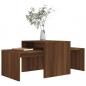 Preview: Couchtisch-Set Braun Eichen-Optik 100x48x40 cm Holzwerkstoff