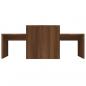 Preview: Couchtisch-Set Braun Eichen-Optik 100x48x40 cm Holzwerkstoff